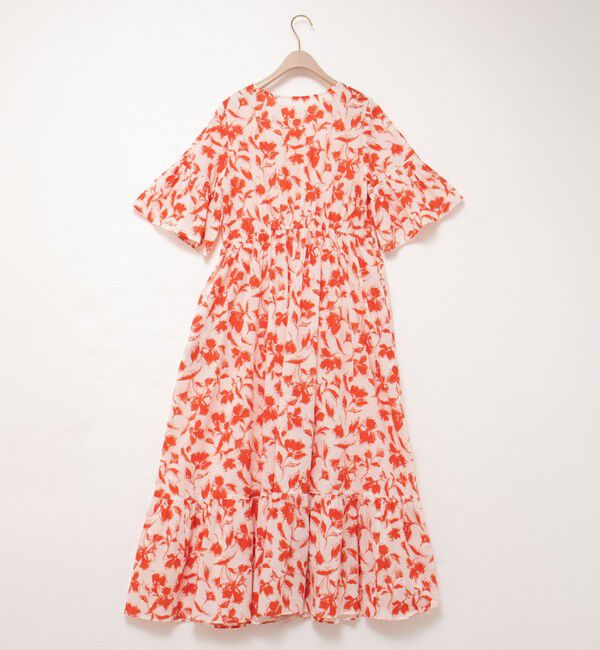 NOLLEY'S sophi「ウォッシャブルアートフラワープリントティアードワンピース」|ワンピース|