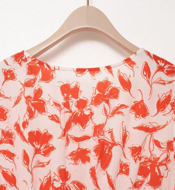 NOLLEY'S sophi「ウォッシャブルアートフラワープリントティアードワンピース」|ワンピース|