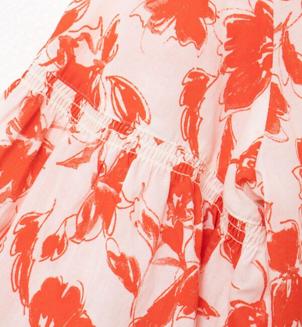 NOLLEY'S sophi「ウォッシャブルアートフラワープリントティアードワンピース」|ワンピース|