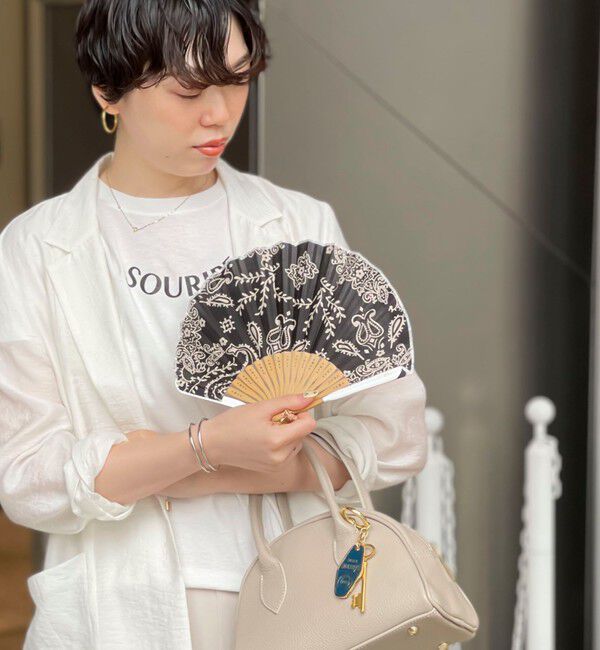 NOLLEY'S「【manipuri/マニプリ】◇【WEB限定】扇子」|その他|ブラック・グレー系3