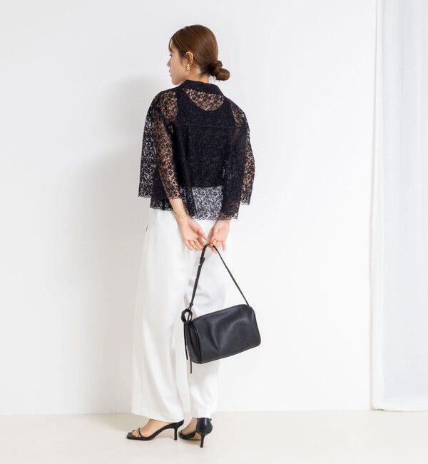 NOLLEY'S「Brocheレースショートシャツ」|シャツ・ブラウス|