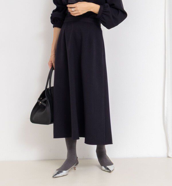 NOLLEY'S「《セットアップ対応》ウォッシャブルウール調フレアスカート」|フレア|