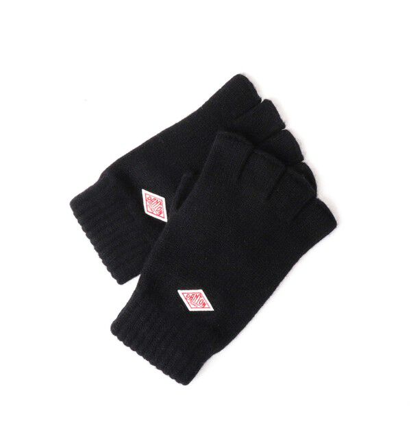 NOLLEY'S goodman「【DANTON/ダントン】WOOL KNIT FINGERLESS GLOVES DT-H0307 GPW 」|手袋|ブラック