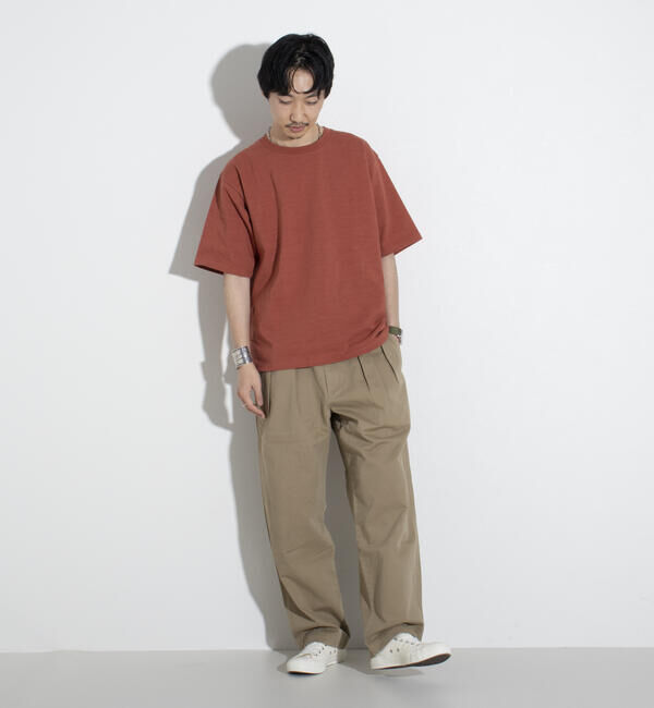 GLOSTER「【GLOSTER/グロスター】ヘビーウェイトスラブＴシャツ ビッグシルエット/マックスウェイト」|Tシャツ・カットソー|