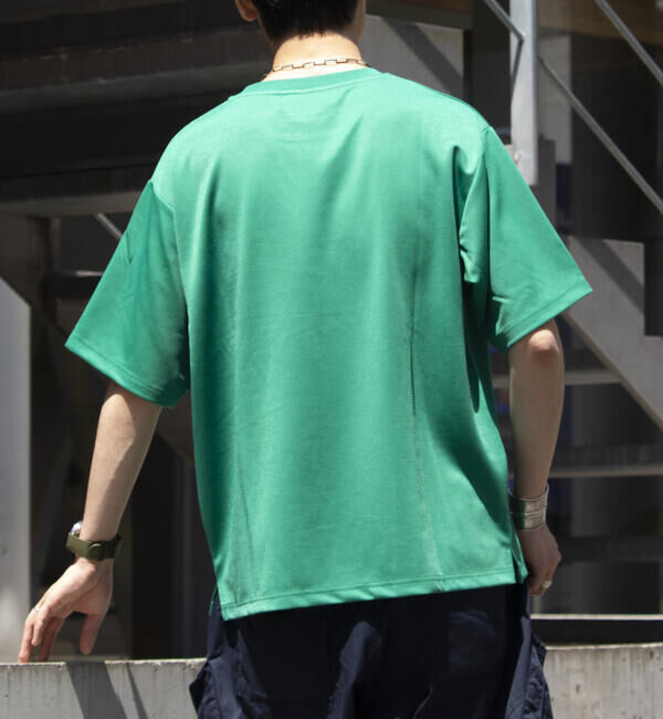 GLOSTER「【GLOSTER/グロスター】ポンチオーバーサイズ クルーネックTシャツ サイドスリット」|Tシャツ・カットソー|