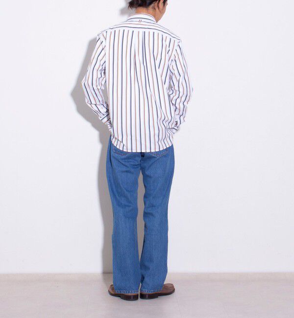 GLOSTER「【GEVACO/ゲバコ】ピーチ起毛マルチストライプレギュラーシャツ」|シャツ・ブラウス|