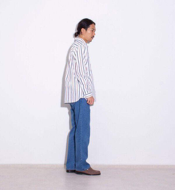 GLOSTER「【GEVACO/ゲバコ】ピーチ起毛マルチストライプレギュラーシャツ」|シャツ・ブラウス|