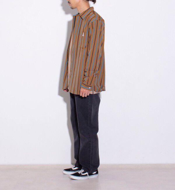 GLOSTER「【GEVACO/ゲバコ】ピーチ起毛マルチストライプレギュラーシャツ」|シャツ・ブラウス|