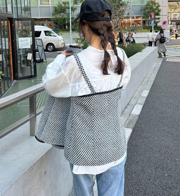 fredy emue「【入卒/セレモニー】ファンシーツィードビスチェ」|シャツ・ブラウス|