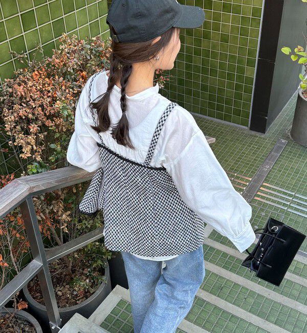 fredy emue「【入卒/セレモニー】ファンシーツィードビスチェ」|シャツ・ブラウス|