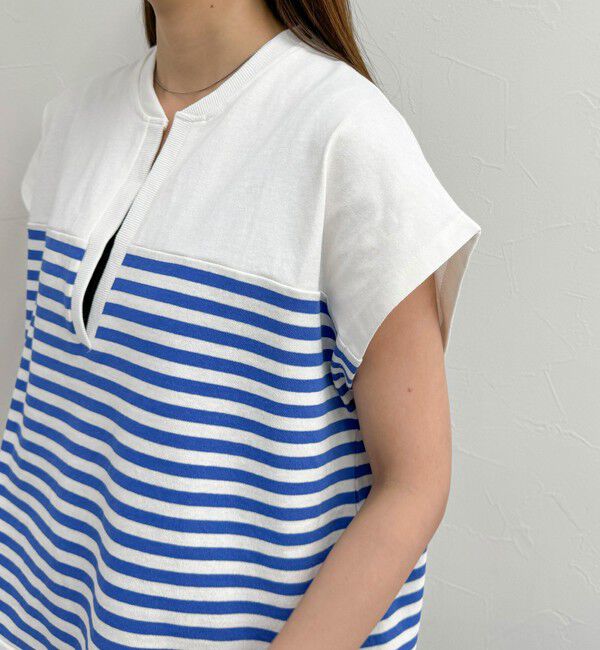 fredy emue「スキッパーフレンチボーダープルオーバーカットソー」|Tシャツ・カットソー|