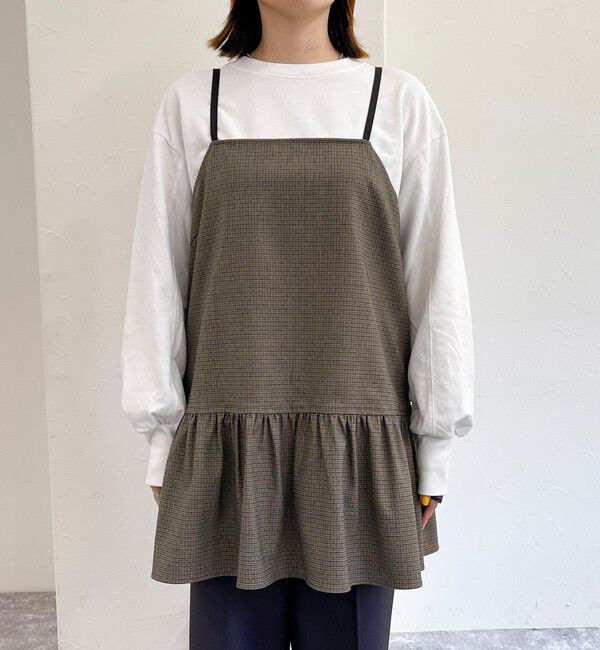 fredy emue「チェック柄レイヤードキャミワンピース」|ワンピース|