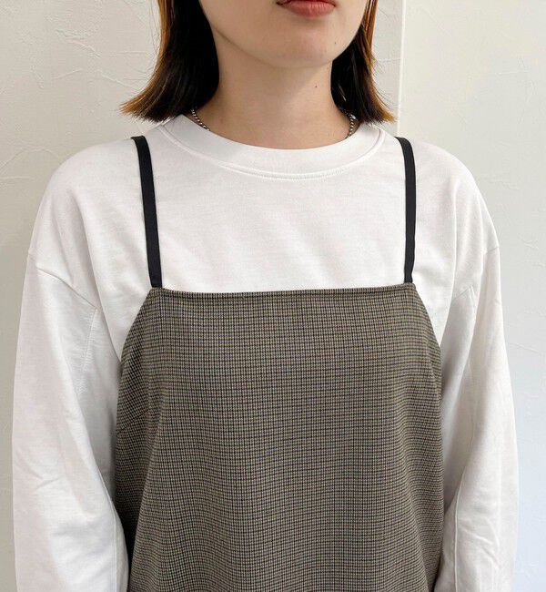 fredy emue「チェック柄レイヤードキャミワンピース」|ワンピース|