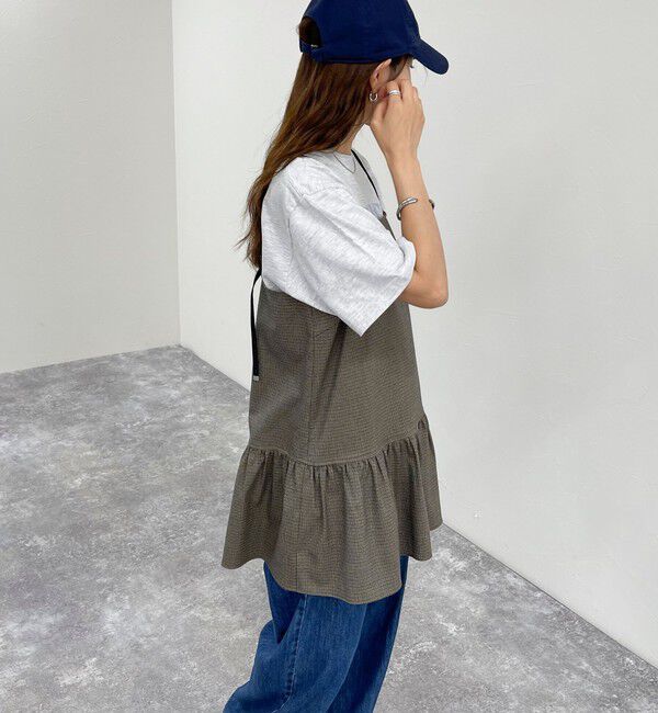 fredy emue「チェック柄レイヤードキャミワンピース」|ワンピース|