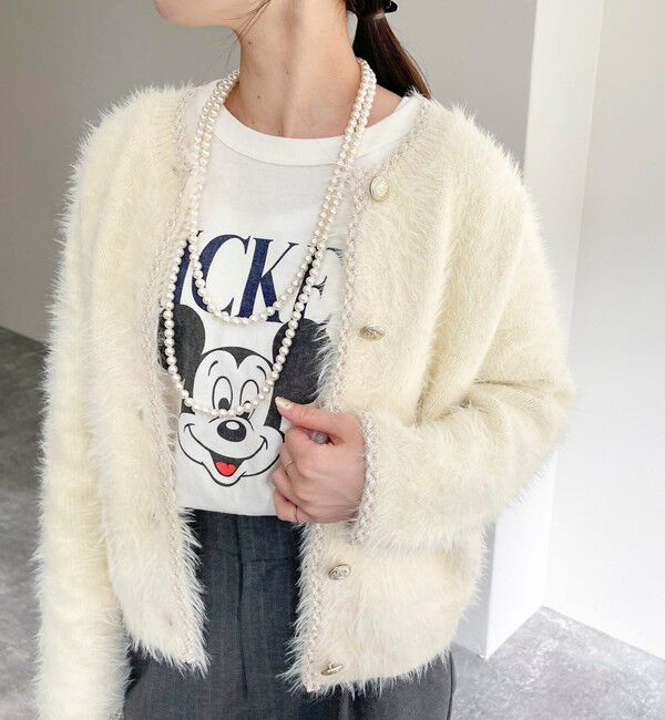 fredy emue「シャギーポケ付きジャケットカーディガン」|カーディガン|