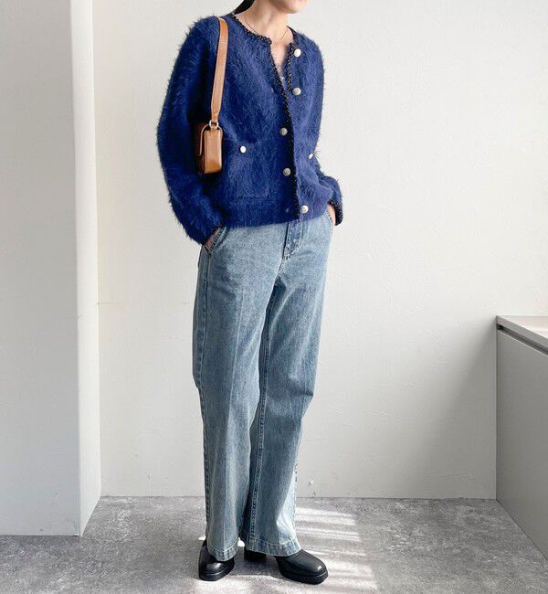 fredy emue「シャギーポケ付きジャケットカーディガン」|カーディガン|