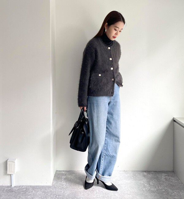fredy emue「シャギーポケ付きジャケットカーディガン」|カーディガン|