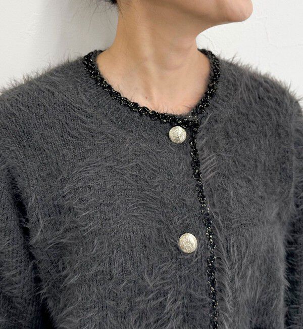 fredy emue「シャギーポケ付きジャケットカーディガン」|カーディガン|