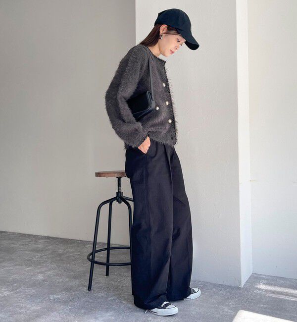 fredy emue「シャギーポケ付きジャケットカーディガン」|カーディガン|