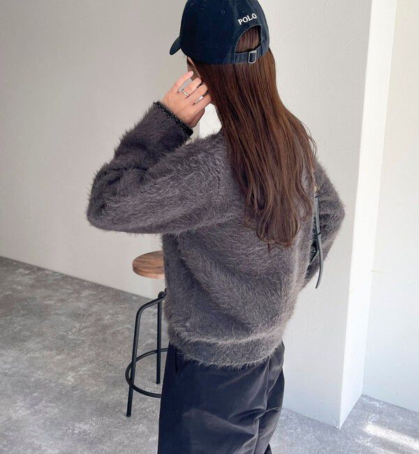 fredy emue「シャギーポケ付きジャケットカーディガン」|カーディガン|