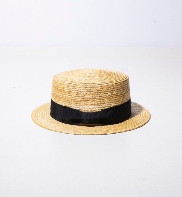 GLOSTER「【GLOSTER/グロスター】STRAW BOATER HAT ストローハット 麦わら カンカン帽」|ハット|