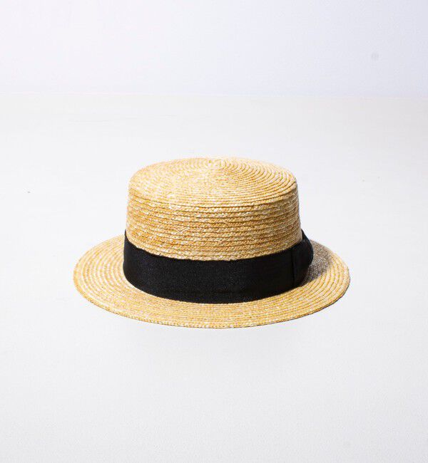 GLOSTER「【GLOSTER/グロスター】STRAW BOATER HAT ストローハット 麦わら カンカン帽」|ハット|