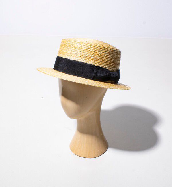 GLOSTER「【GLOSTER/グロスター】STRAW BOATER HAT ストローハット 麦わら カンカン帽」|ハット|