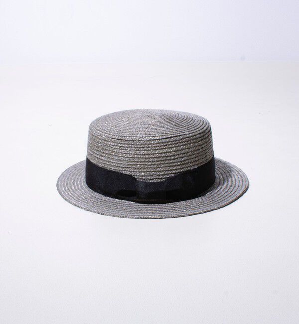 GLOSTER「【GLOSTER/グロスター】STRAW BOATER HAT ストローハット 麦わら カンカン帽」|ハット|