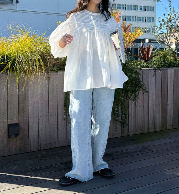 fredy emue「【GEVACO/ゲバコ】ピンタックボリュームスリーブブラウス」|シャツ・ブラウス|