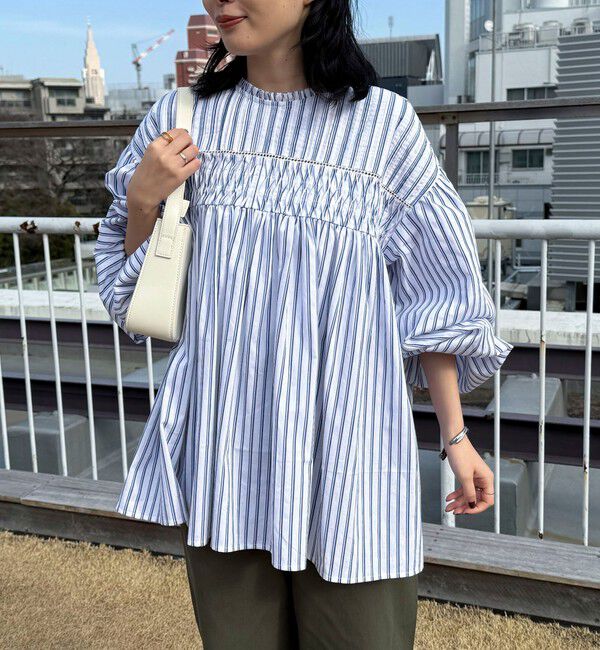 fredy emue「【GEVACO/ゲバコ】ピンタックボリュームスリーブブラウス」|シャツ・ブラウス|