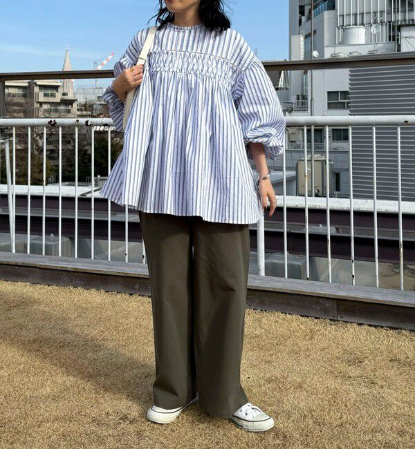 fredy emue「【GEVACO/ゲバコ】ピンタックボリュームスリーブブラウス」|シャツ・ブラウス|