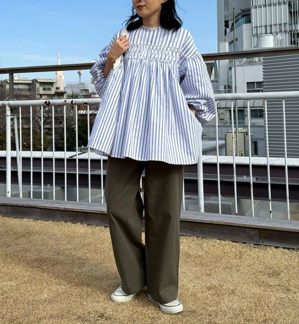 fredy emue「【GEVACO/ゲバコ】ピンタックボリュームスリーブブラウス」|シャツ・ブラウス|