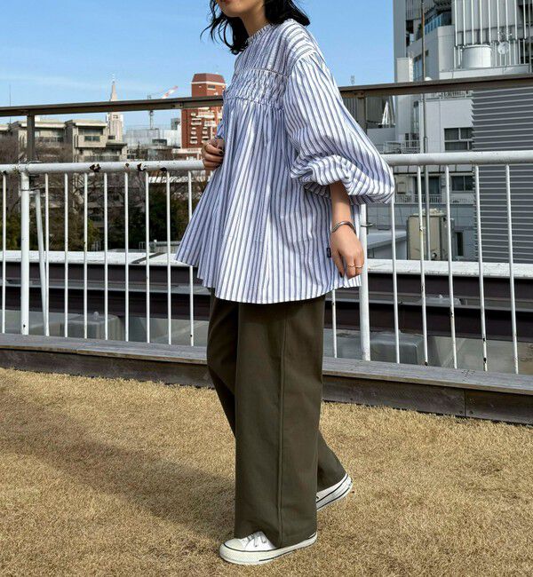 fredy emue「【GEVACO/ゲバコ】ピンタックボリュームスリーブブラウス」|シャツ・ブラウス|