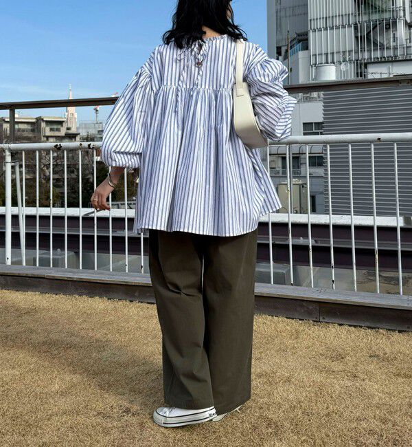 fredy emue「【GEVACO/ゲバコ】ピンタックボリュームスリーブブラウス」|シャツ・ブラウス|