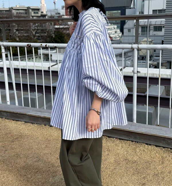 fredy emue「【GEVACO/ゲバコ】ピンタックボリュームスリーブブラウス」|シャツ・ブラウス|