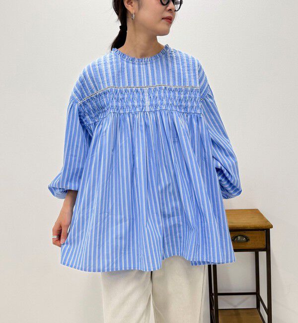 fredy emue「【GEVACO/ゲバコ】ピンタックボリュームスリーブブラウス」|シャツ・ブラウス|