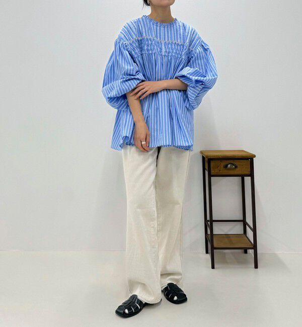 fredy emue「【GEVACO/ゲバコ】ピンタックボリュームスリーブブラウス」|シャツ・ブラウス|