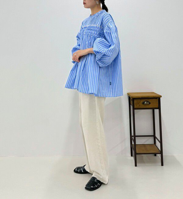 fredy emue「【GEVACO/ゲバコ】ピンタックボリュームスリーブブラウス」|シャツ・ブラウス|