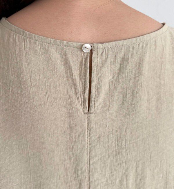 fredy emue「《セットアップ対応》R/Nポケ付きフレンチスリーブブラウス」|シャツ・ブラウス|