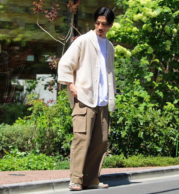 GLOSTER「【ARMY TWILL/アーミーツイル】Cotton Mesh Shirt コットンメッシュシャツ」|シャツ・ブラウス|