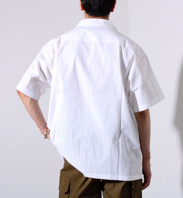 GLOSTER「【GLOSTER/グロスター】綿ブロード ショートスリーブ カクテル刺繍 オープンカラーシャツ」|シャツ・ブラウス|