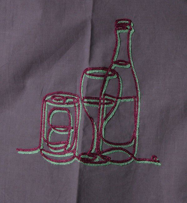 GLOSTER「【GLOSTER/グロスター】綿ブロード ショートスリーブ カクテル刺繍 オープンカラーシャツ」|シャツ・ブラウス|