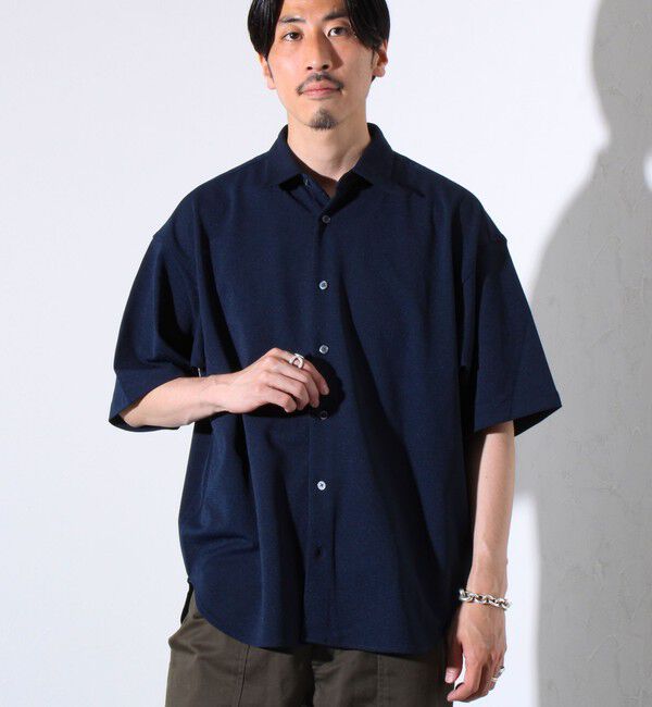 GLOSTER「&rdquo;速乾性・ストレッチ性・抗ピリング性・耐洗濯性&rdquo; PERFECTEX ハイツイスト 半袖シャツ」|シャツ・ブラウス|