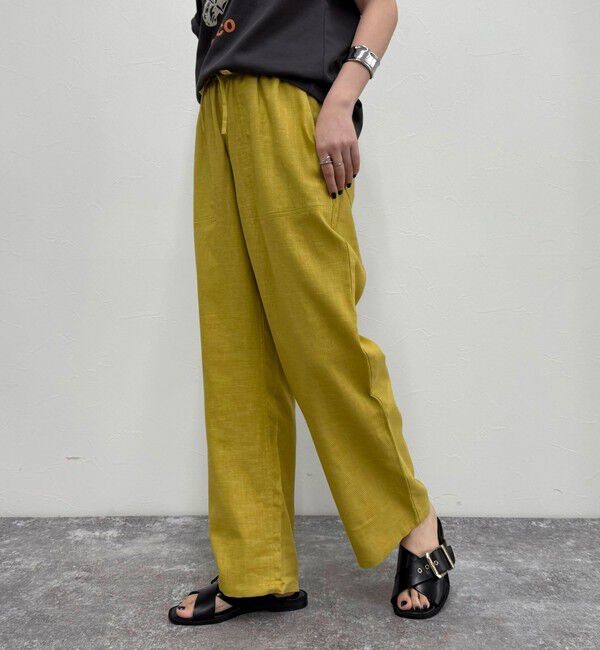 fredy emue「【GEVACO/ゲバコ】コットンリネンイージーパンツ」|チノ|