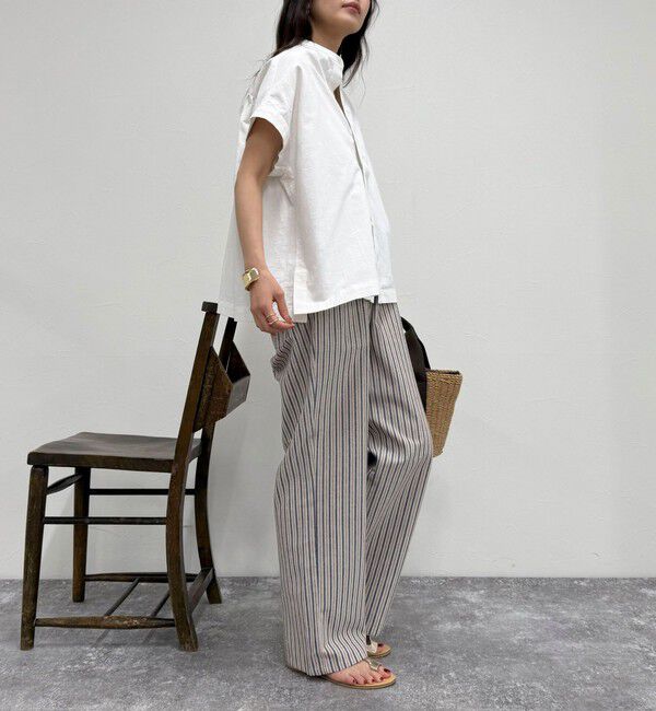 fredy emue「【GEVACO/ゲバコ】コットンリネンイージーパンツ」|チノ|