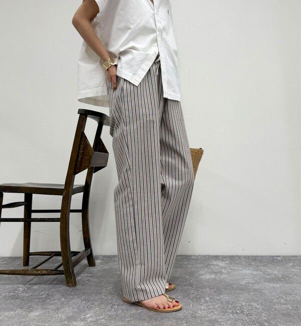 fredy emue「【GEVACO/ゲバコ】コットンリネンイージーパンツ」|チノ|