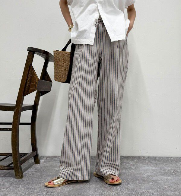 fredy emue「【GEVACO/ゲバコ】コットンリネンイージーパンツ」|チノ|