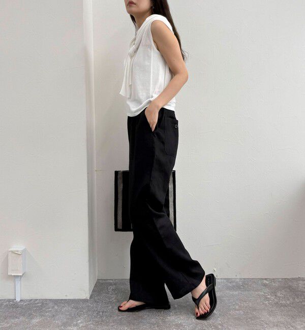 fredy emue「【GEVACO/ゲバコ】コットンリネンイージーパンツ」|チノ|