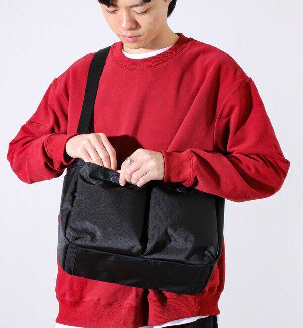 GLOSTER「【SML/エスエムエル】PILOT SHOULDER BAG」|ショルダー・メッセンジャー|ブラック