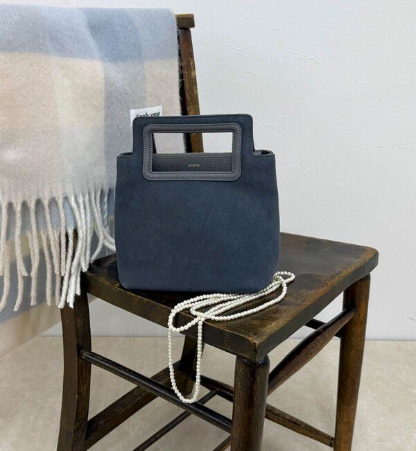 fredy emue「【BEAURE/ビュレ】スクエアハンドルスエードバッグ」|ショルダー・メッセンジャー|